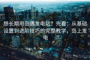 想长期用岛遇发电站？先看：从基础设置到进阶技巧的完整教学，岛上发电