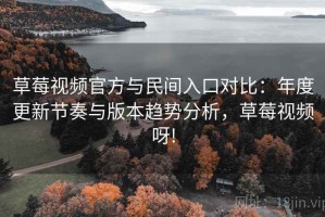 草莓视频官方与民间入口对比：年度更新节奏与版本趋势分析，草莓视频呀!