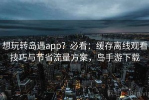 想玩转岛遇app？必看：缓存离线观看技巧与节省流量方案，岛手游下载