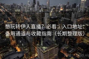 想玩转伊人直播？必看：入口地址、备用通道与收藏指南（长期整理版）
