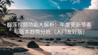 榴莲视频功能大解析：年度更新节奏与版本趋势分析（入门友好版）