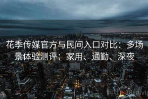 花季传媒官方与民间入口对比：多场景体验测评：家用、通勤、深夜