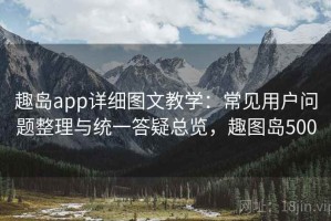 趣岛app详细图文教学：常见用户问题整理与统一答疑总览，趣图岛500