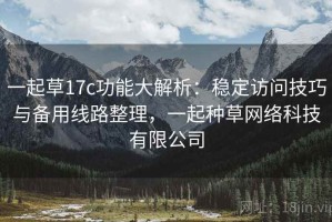 一起草17c功能大解析：稳定访问技巧与备用线路整理，一起种草网络科技有限公司