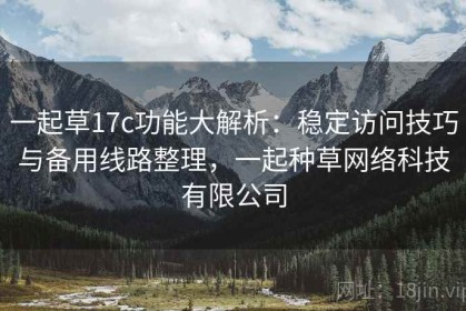 一起草17c功能大解析：稳定访问技巧与备用线路整理，一起种草网络科技有限公司