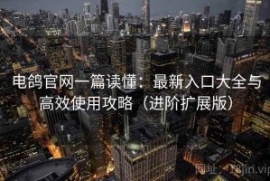 电鸽官网一篇读懂：最新入口大全与高效使用攻略（进阶扩展版）