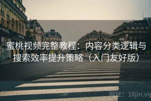 蜜桃视频完整教程：内容分类逻辑与搜索效率提升策略（入门友好版）