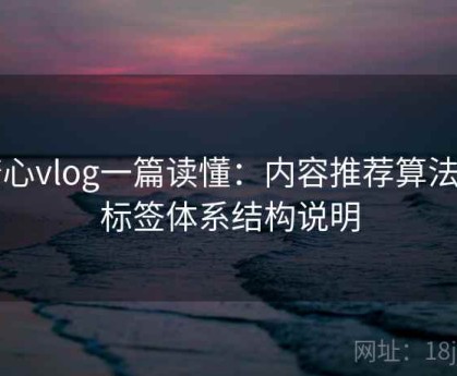 糖心vlog一篇读懂：内容推荐算法与标签体系结构说明