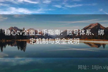 糖心tv全面上手指南：账号体系、绑定机制与安全说明