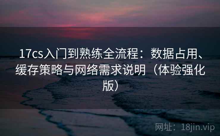 17cs入门到熟练全流程：数据占用、缓存策略与网络需求说明（体验强化版）