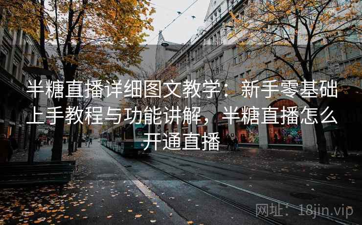 半糖直播详细图文教学：新手零基础上手教程与功能讲解，半糖直播怎么开通直播