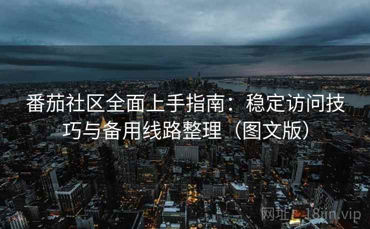 番茄社区全面上手指南：稳定访问技巧与备用线路整理（图文版）