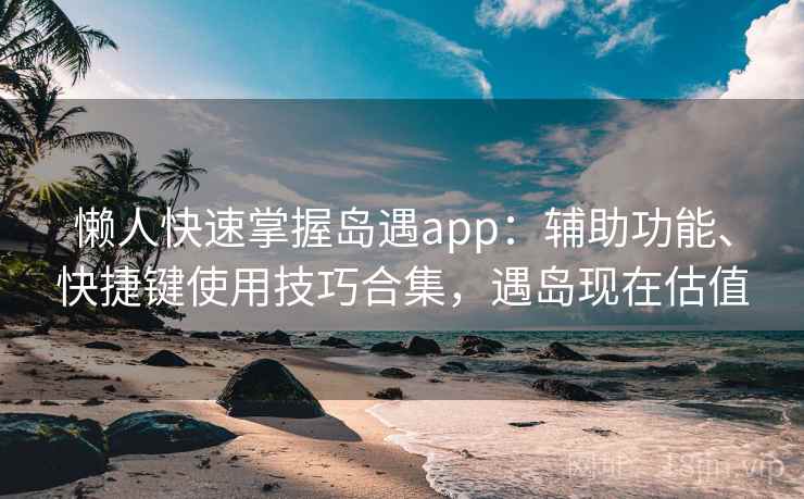 懒人快速掌握岛遇app：辅助功能、快捷键使用技巧合集，遇岛现在估值