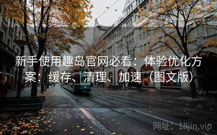 新手使用趣岛官网必看：体验优化方案：缓存、清理、加速（图文版）