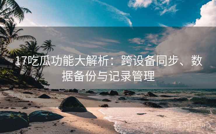 17吃瓜功能大解析：跨设备同步、数据备份与记录管理