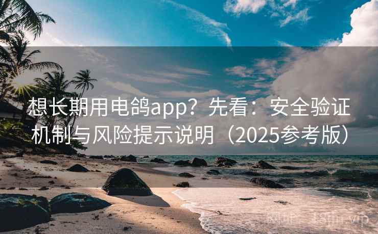想长期用电鸽app？先看：安全验证机制与风险提示说明（2025参考版）