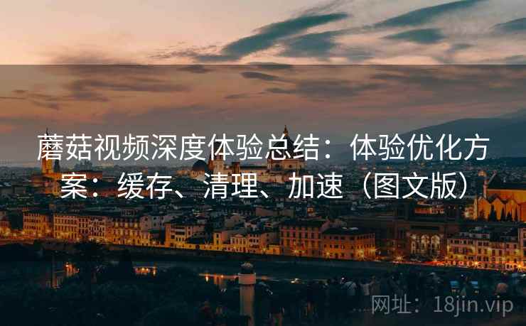 蘑菇视频深度体验总结:体验优化方案:缓存、清理、加速(图文版) 蘑菇视频深度体验总结:体验优化方案:缓存、清理、加速(图文版)